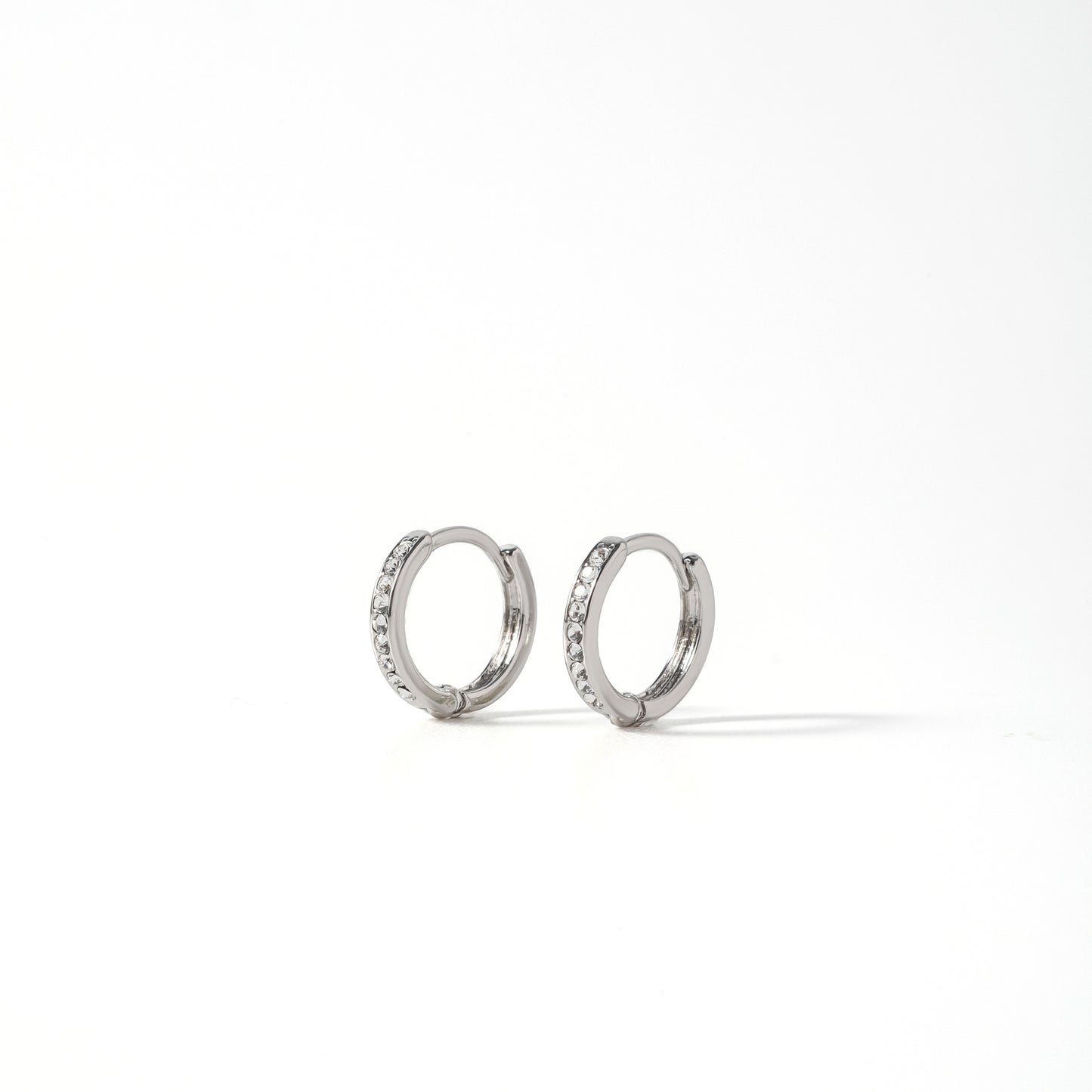 Sabrina Hoops in Silver