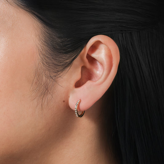 Sabrina Hoops in Gold