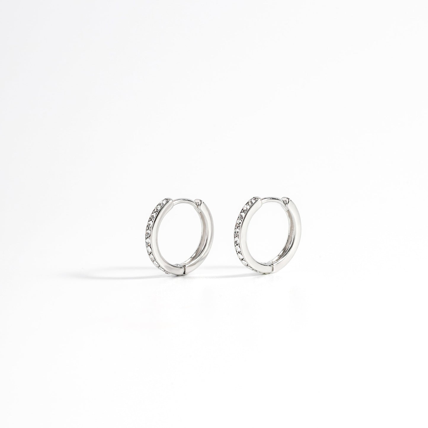 Sabrina Hoops in Silver