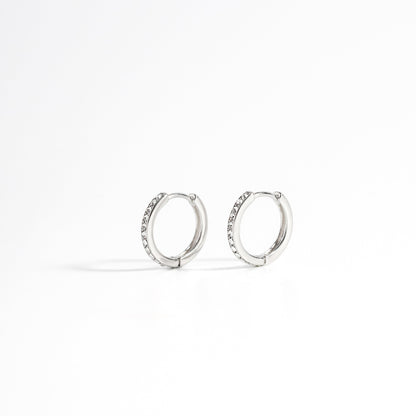 Sabrina Hoops in Silver