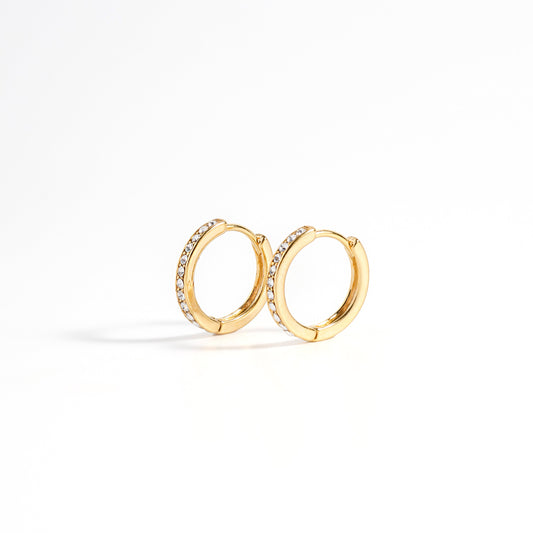 Sabrina Hoops in Gold