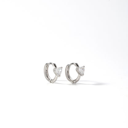 Callie Hoops in Silver