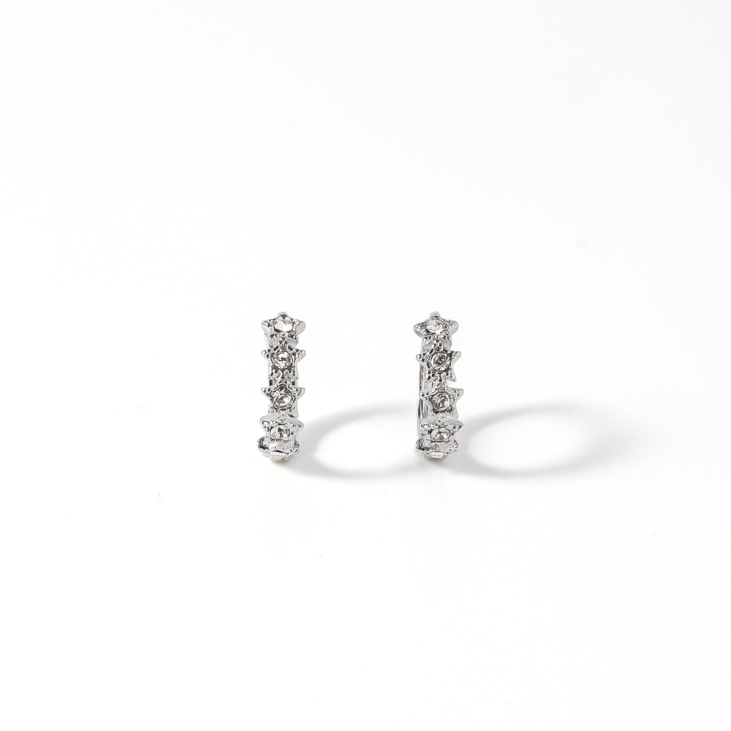 Olivia Hoops in Silver