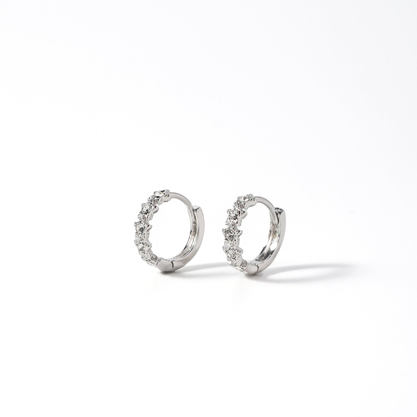 Olivia Hoops in Silver