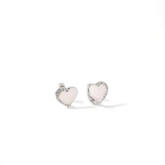 Amara Hoops in Silver