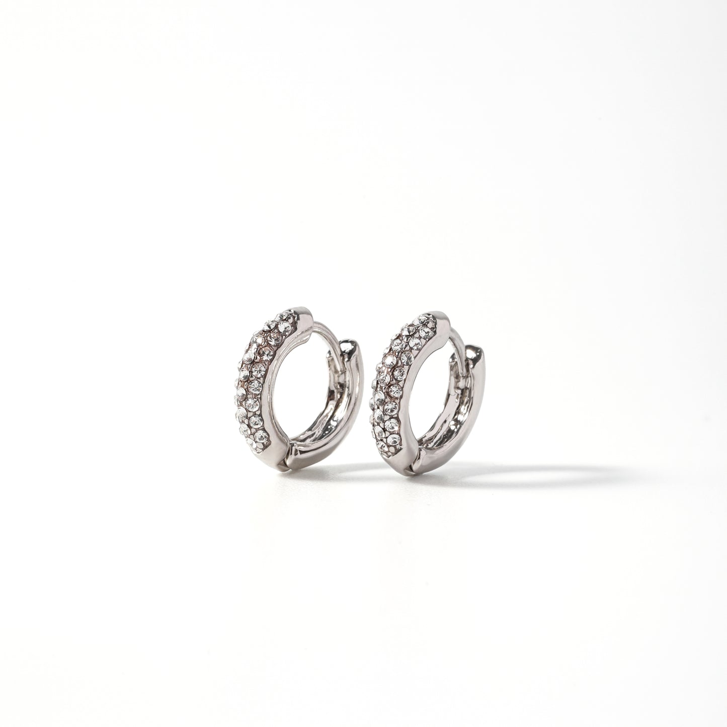 Kylie Hoops in Silver