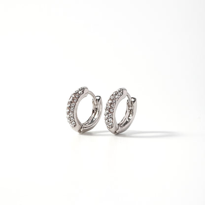 Kylie Hoops in Silver