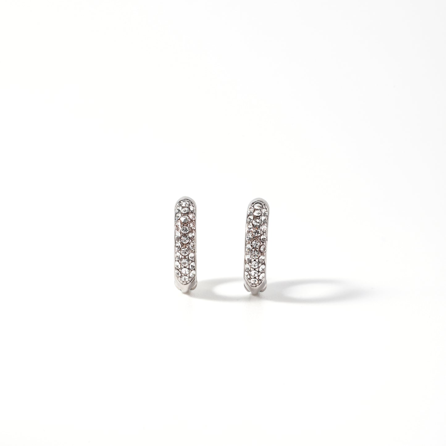 Kylie Hoops in Silver