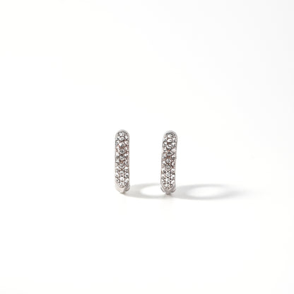 Kylie Hoops in Silver