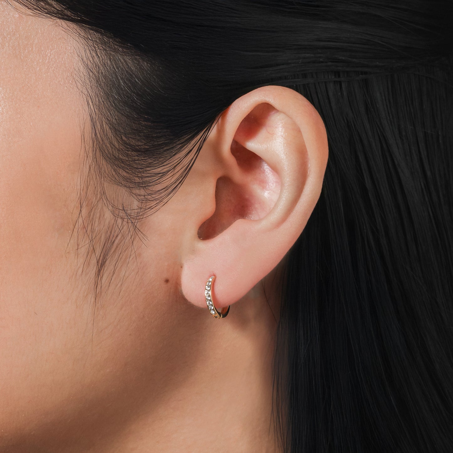 Sabrina Hoops in Gold