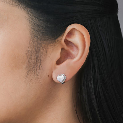 Amara Hoops in Silver